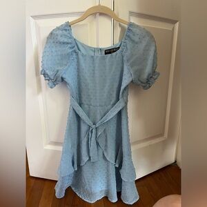 Three Hearts Light Blue Dress